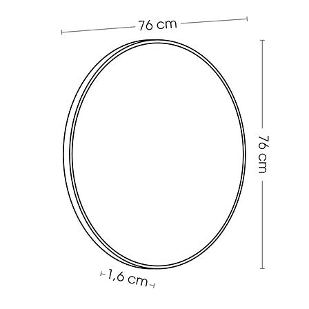 Tükör atmosphera Alice, 76 cm