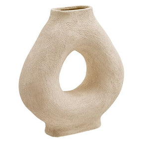 Ваза atmosphera Brea, Кръгла, Керамика, 33 cm, Бяла