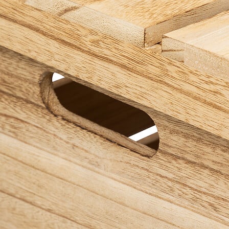 Комплект 3 дървени кашпи 5five Blackwood, Paulownia, Бежов