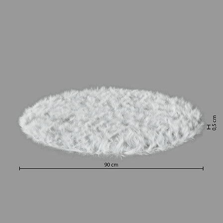atmosphera Fur gyerekszőnyeg, fehér, 90 cm