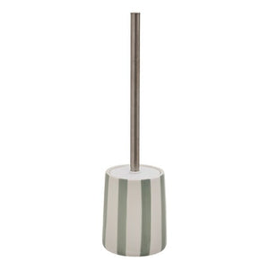 Четка за тоалетна 5five Strio, Доломит, 39 cm, Зелен селадон