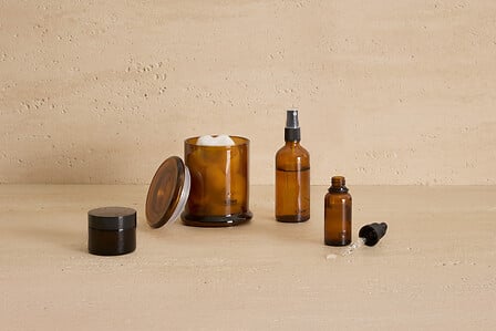 Флакон със спрей 5five, Тониращо стъкло, 100 ml, Кафяв