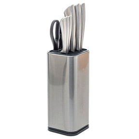 Блок за ножове 5five Silver Precision, Неръждаема стомана, 5 ножа и ножица
