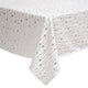 Velvet tablecloth with star pattern 140 x 240 cm, silver