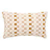 Декоративна възглавница atmosphera Mosai, Кариран десен, Бежов лен, 30x50 cm