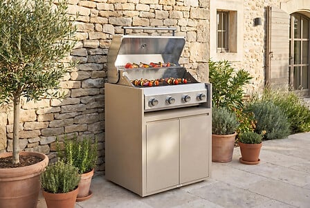 Gas BBQ stainless steel 4 burners outdoor kitchen