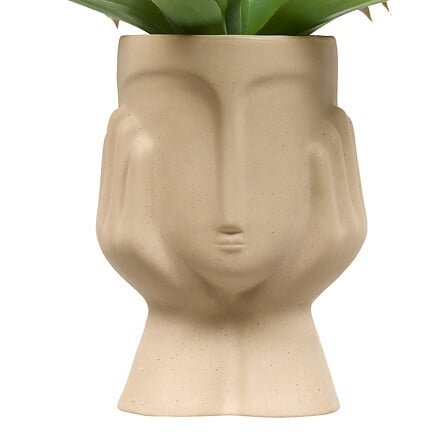Изкуствено растение atmosphera Sien Agava, 48 cm,  Керамика