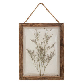 Декоративна рамка с изсушени цветя atmosphera Jonas, MDF, 20x25 см, Кафява
