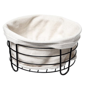 Кошница за хляб 5five Essentiels, Метал, Кръгла, Бяла, 5L