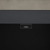 Outdoor kitchen island Oxyana 4 wheels graphite