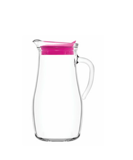 Üvegkancsó LAV Misket, 1800 ml, Rózsaszín fedél