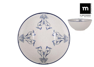 Mélytál LA MEDITERRANEA Rosetta, 16 cm, porcelán