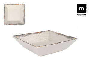 Mélytál LA MEDITERRANEA Albus, 18×18 cm, porcelán