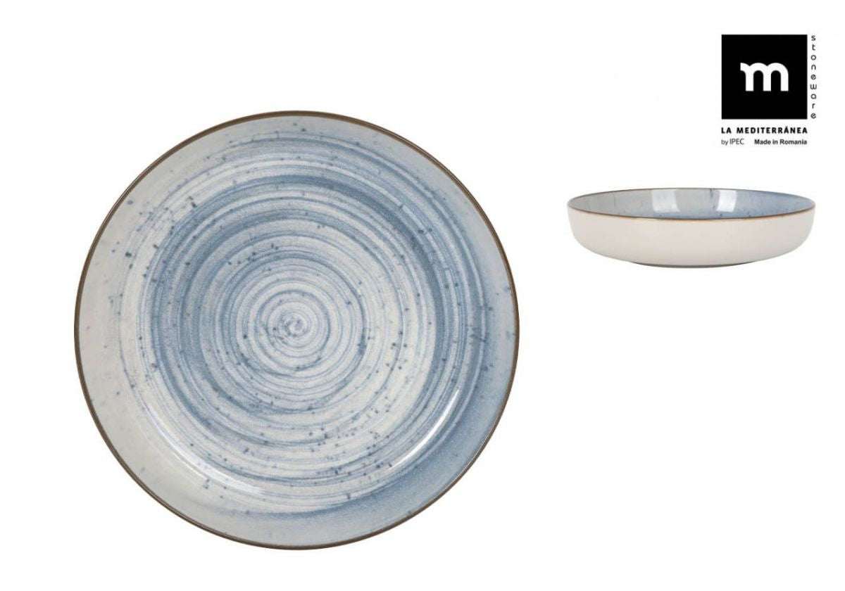 Mélytál LA MEDITERRANEA Swirl, 23 cm, porcelán