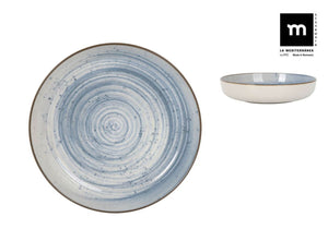 Mélytál LA MEDITERRANEA Swirl, 23 cm, porcelán