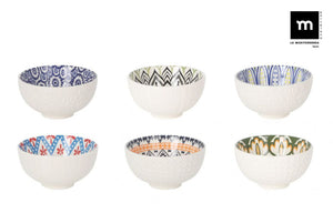 Japán tálkészlet LA MEDITERRANEA, 11.5×6cm, porcelán, 6 db