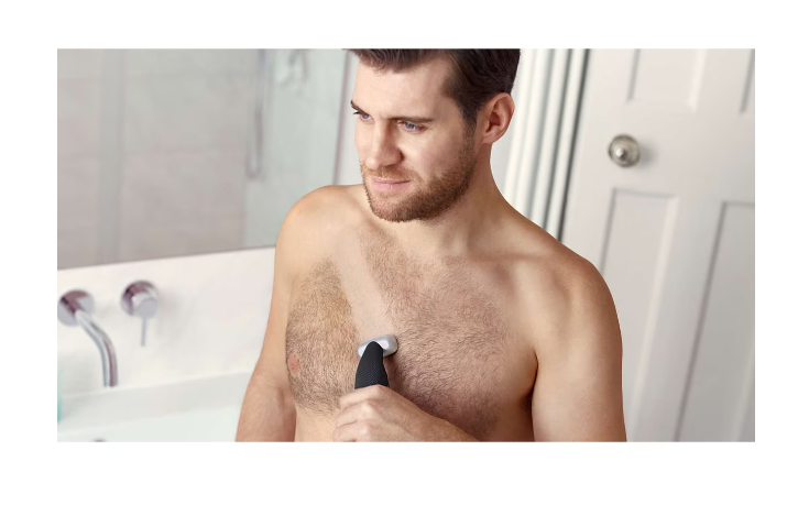Testszőrtrimmer Philips BG5020/15, Akkumulátoros üzem 60 percig, Töltés 1 óra alatt, Hátfeltét
