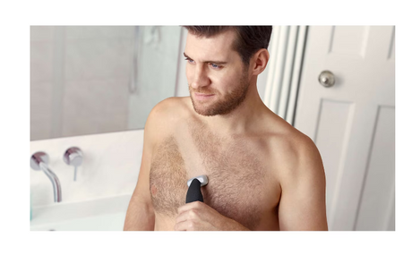 Testszőrtrimmer Philips BG5020/15, Akkumulátoros üzem 60 percig, Töltés 1 óra alatt, Hátfeltét