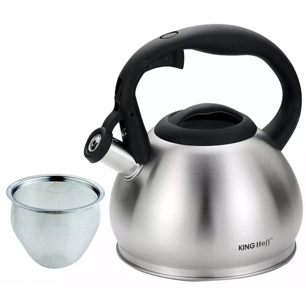 Sípoló teáskanna szűrővel KingHoff 1633, 1,2 L