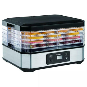 Gyümölcsszárító Klausberg 7569, 350 W, LED, 220-240 V, Ezüst/fekete