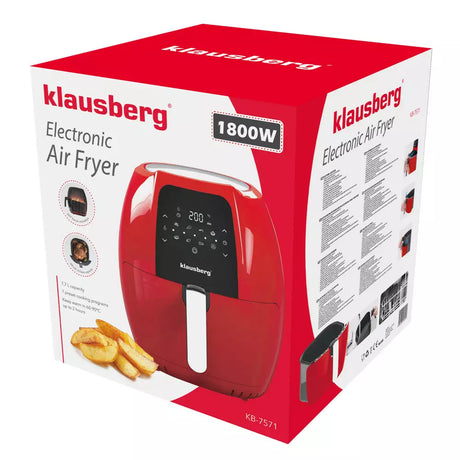 Forrólevegős fritőz Klausberg 7571, 7,7 L