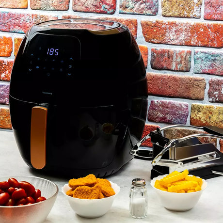 Forrólevegős fritőz Klausberg 7572, 7,7L, Fekete