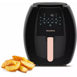 Forrólevegős fritőz Klausberg 7572, 7,7L, Fekete