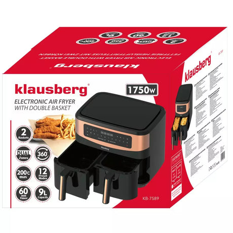 Forrólevegős fritőz Klausberg 7589, 9L