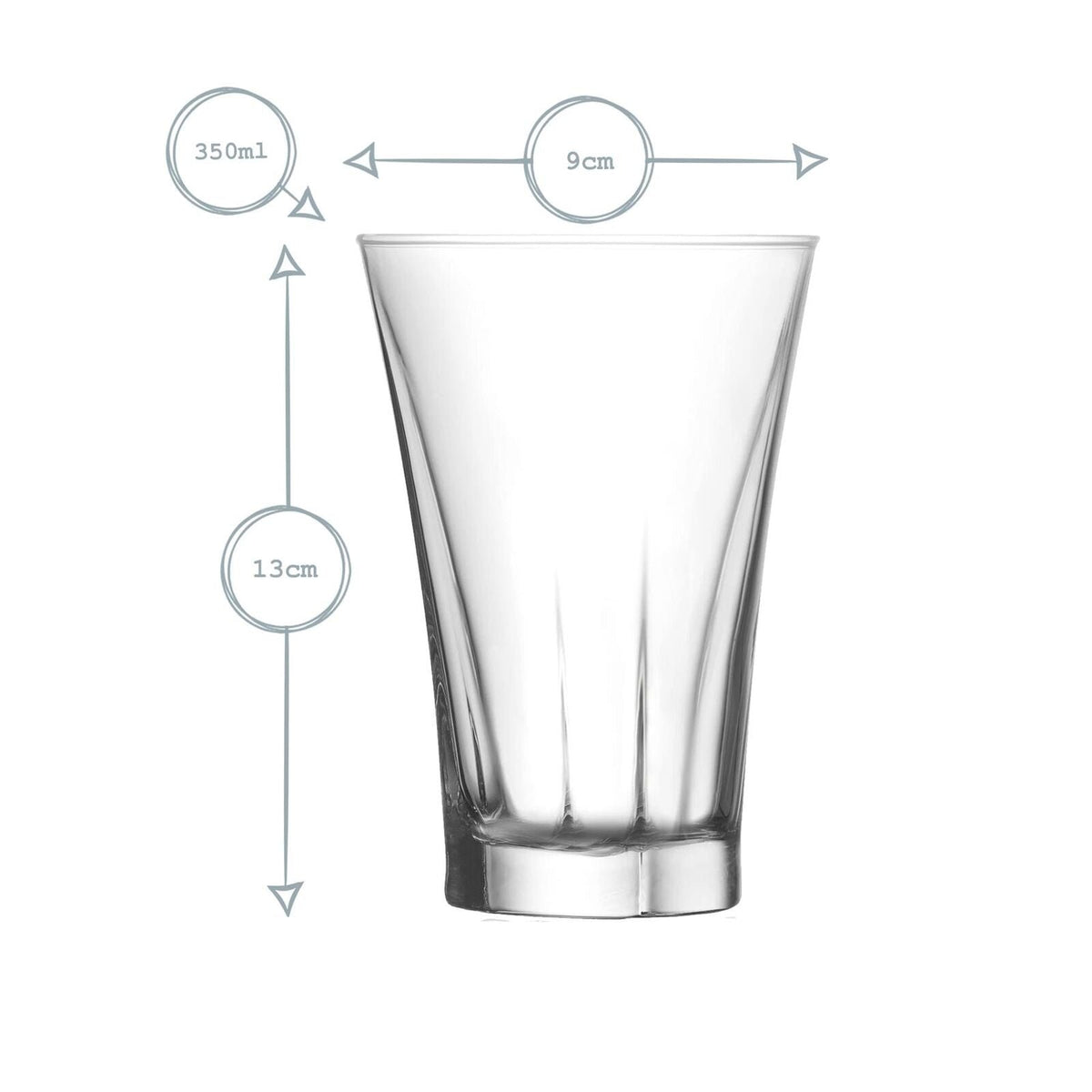 Koktélospohár-készlet LAV Truva, 350 ml, 6 db
