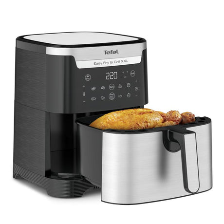 Forrólevegős sütő Tefal Easy Fry XXL Flexcook EY801D15, 6,5 L, 1400 W, Fekete/ezüst