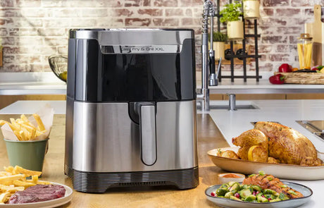 Forrólevegős sütő Tefal Easy Fry XXL Flexcook EY801D15, 6,5 L, 1400 W, Fekete/ezüst